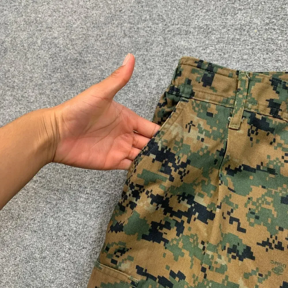USMC Pants Mens S Small Camo Woodland MARPAT Combat Utility Uniform Button Fly